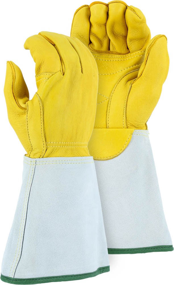 1516E - Majestic®手套线手手套，双增强手掌