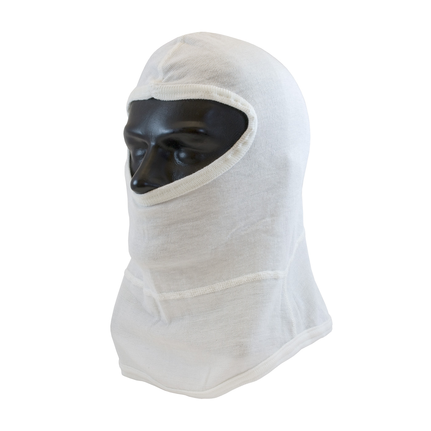 202-110 PIP®单层白色Nomex®巴拉克拉瓦帽，带围兜-全脸