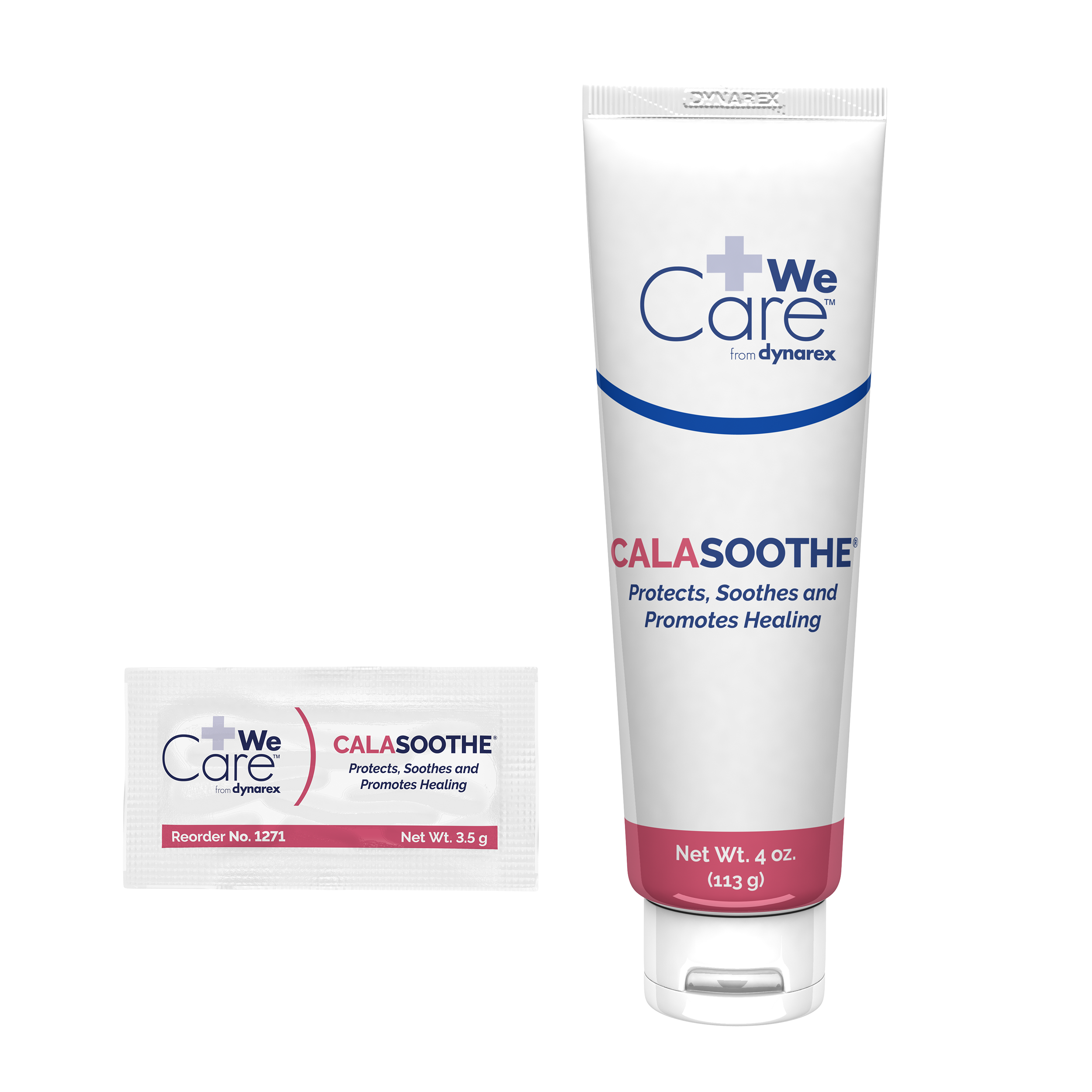 1271 Dynarex®CalaSoothe Skin Protectant Moisture Barrier Cream, 3.5克包装