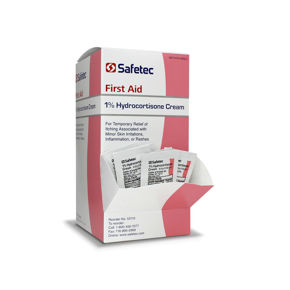 53104 Safetec®散装氢化可的松面霜(1%)箔包(。9克)