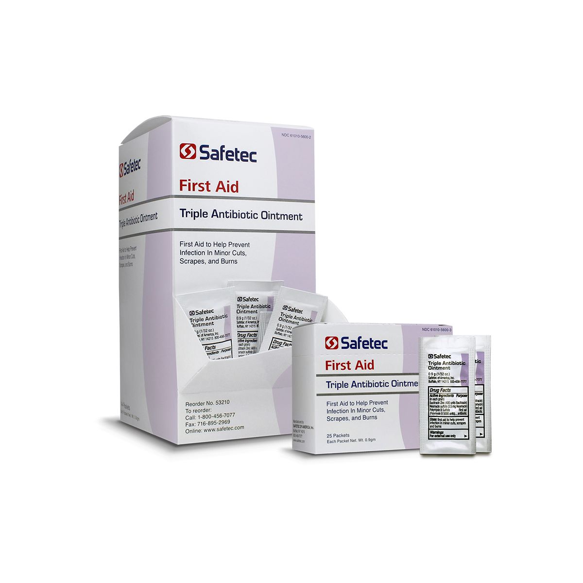 53215 Safetec®三重抗生素霜箔包装(;5克)
