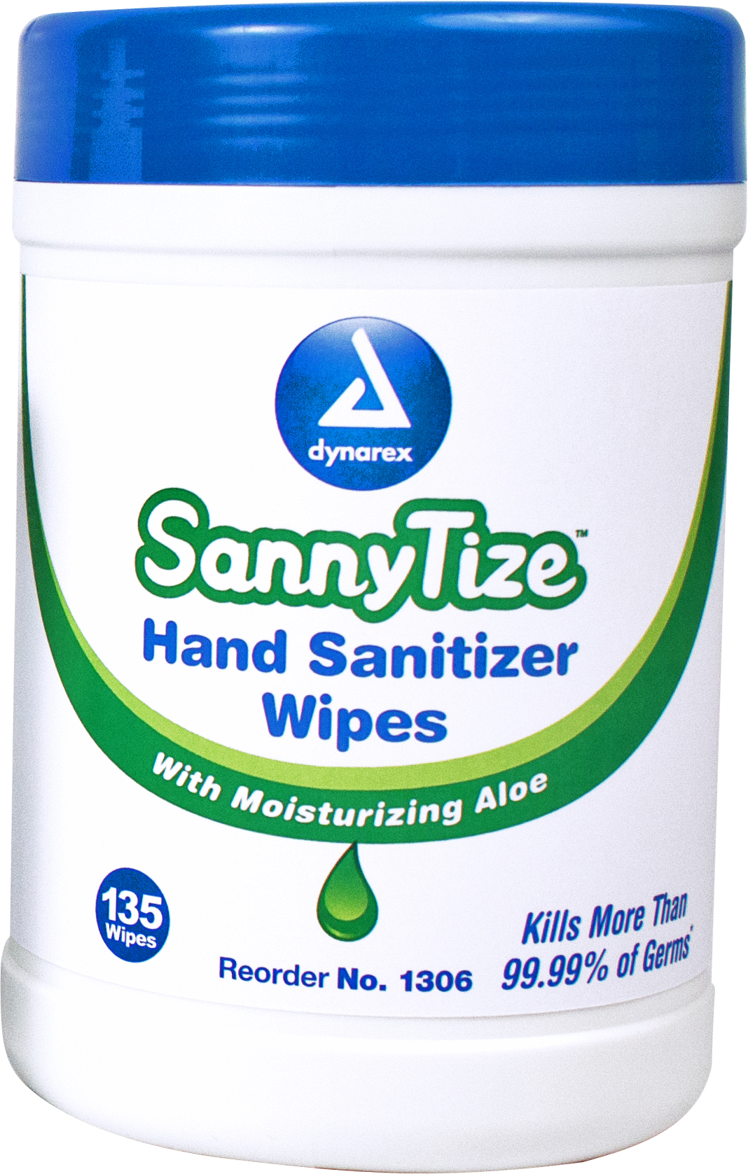 1306 Dynarex弹出式sannytizer即时洗手液雨刷用70%乙醇饱和