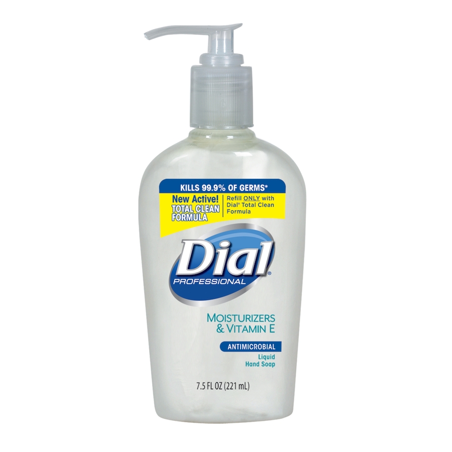 84024液体拨号®抗菌洗手皂含有维生素E 7.5盎司