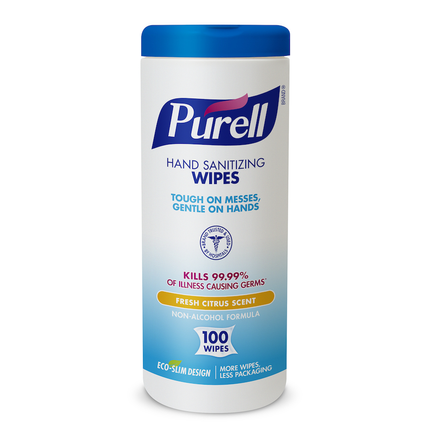 9111-12 Purell®无酒精E3额定即时洗手湿巾