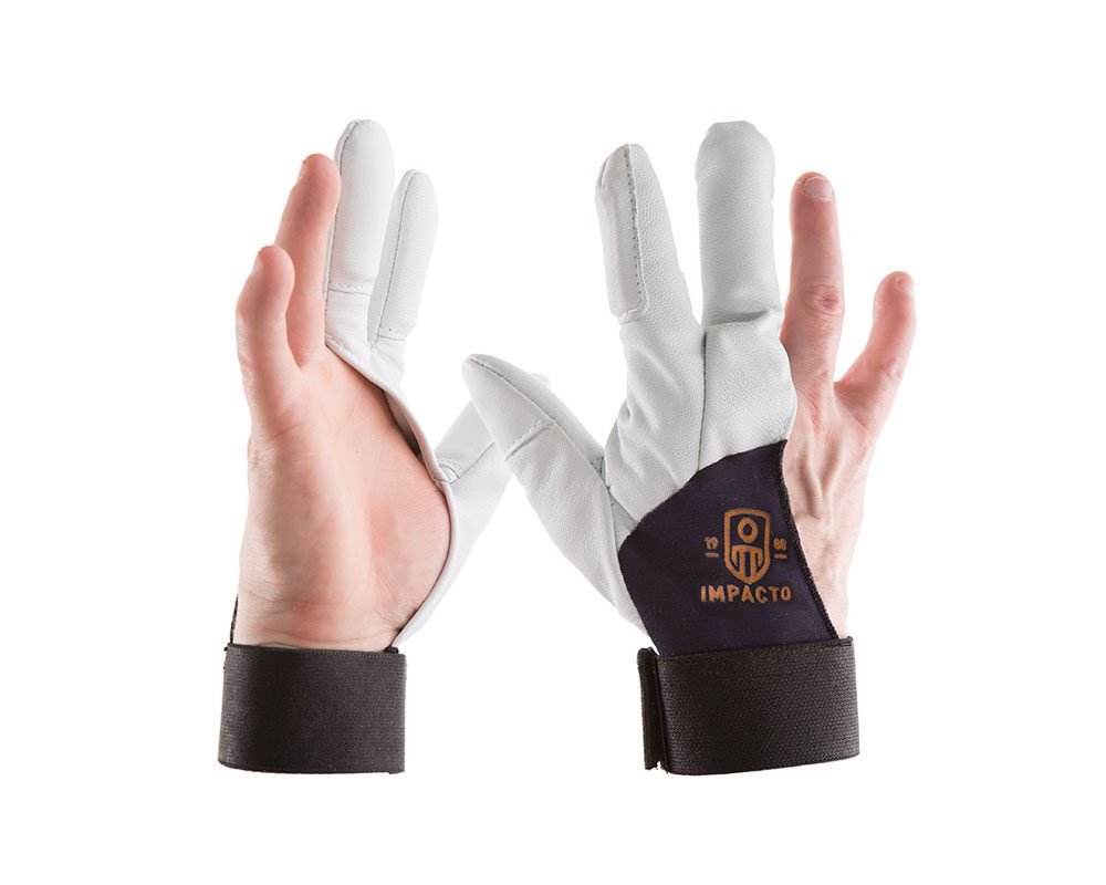 Impacto®三指保护手套，尼龙背面