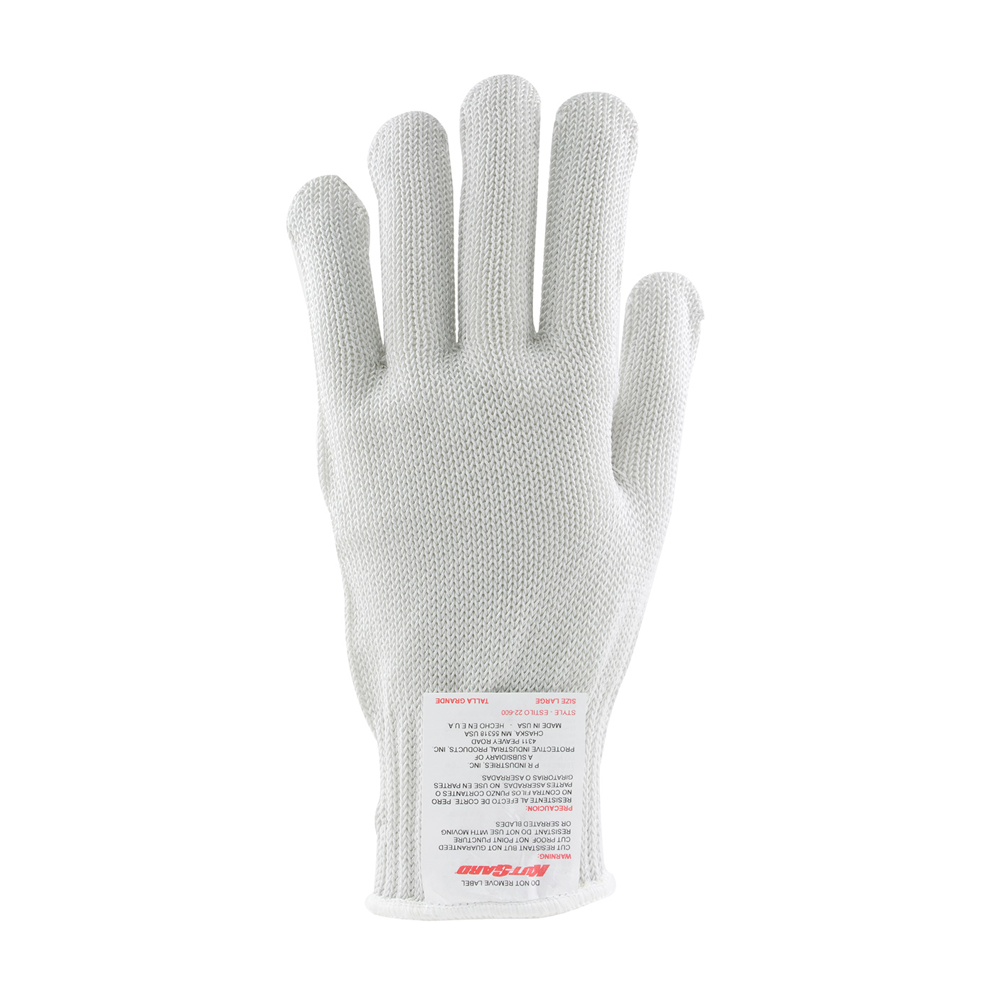 22 - 600 PIP爪盖®无缝针织烯烃纤维®Blended Antimicrobial Glove - Heavy Weight