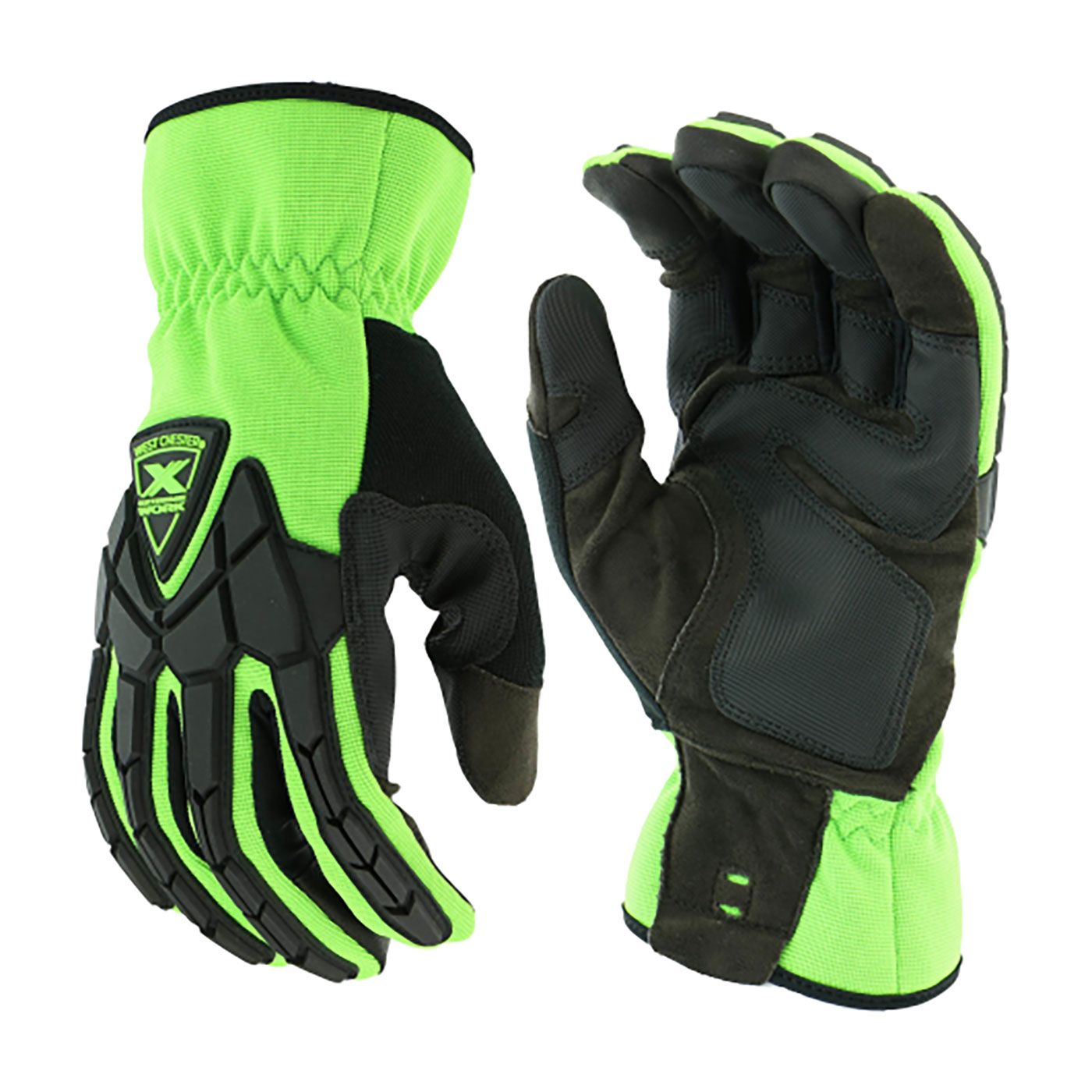 89305 PIP® West Chester® Extreme Work® Strike ProteX™ Gloves - Hi-Viz Green