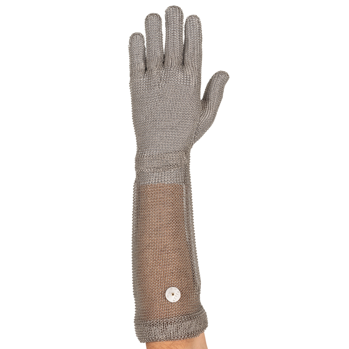 USM-1547 US Mesh®不锈钢Mesh手套与弹簧闭合-前臂长度