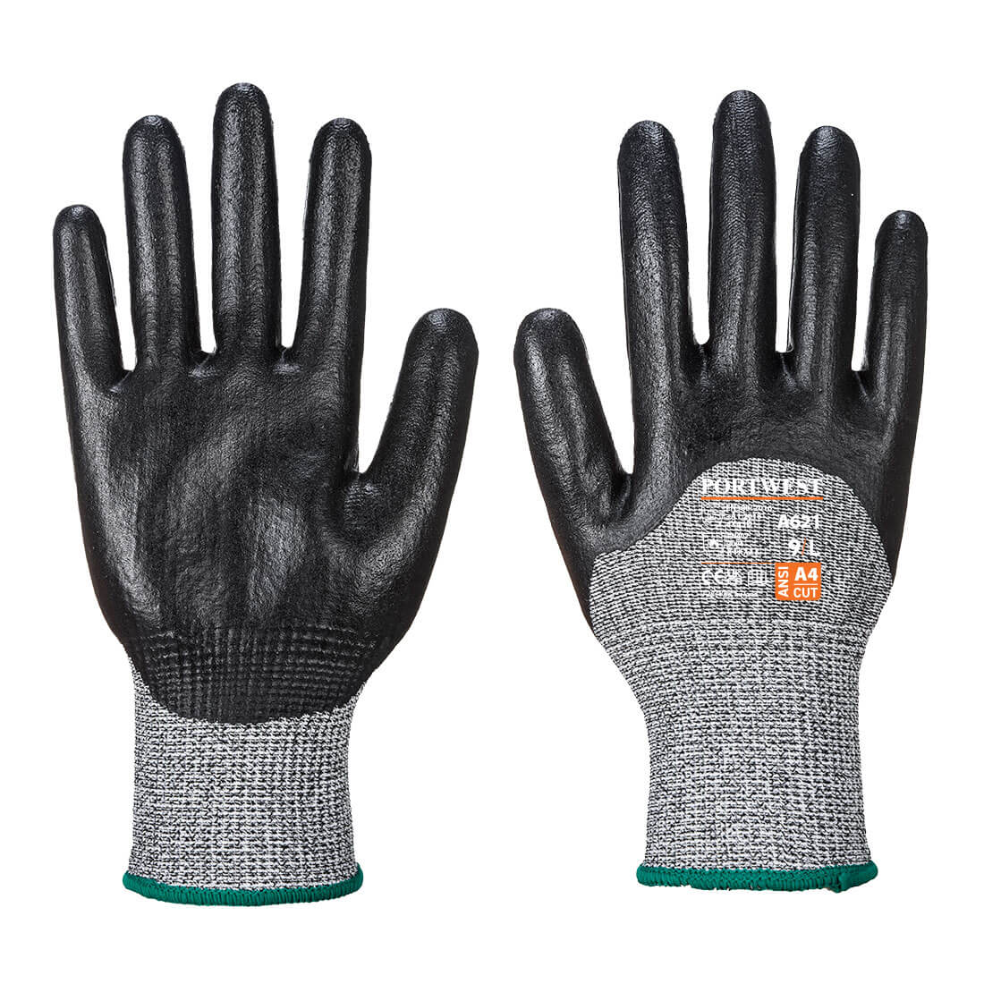 A621 Portwest®3/4蘸丁腈泡沫涂层耐磨工作手套