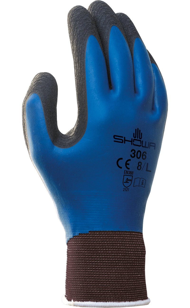 昭和®306泡沫乳胶涂层无缝针织手套