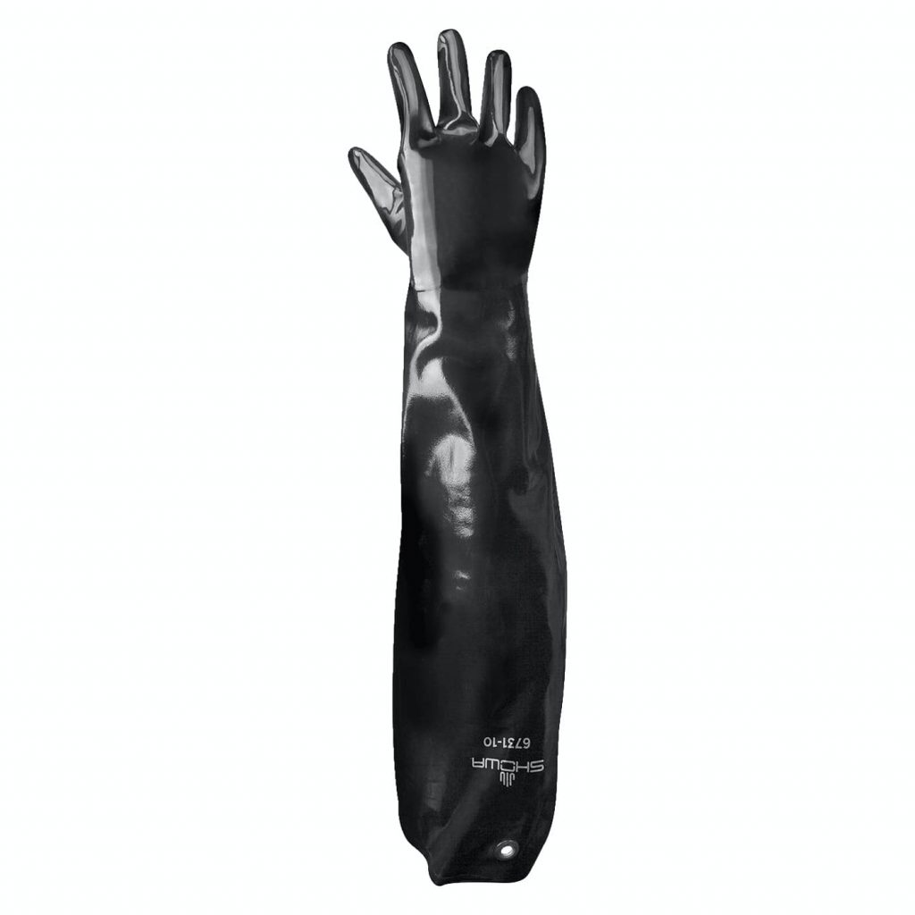 上海owa® 6731 Shoulder Length Smooth Texture Neoprene Coated Gloves
