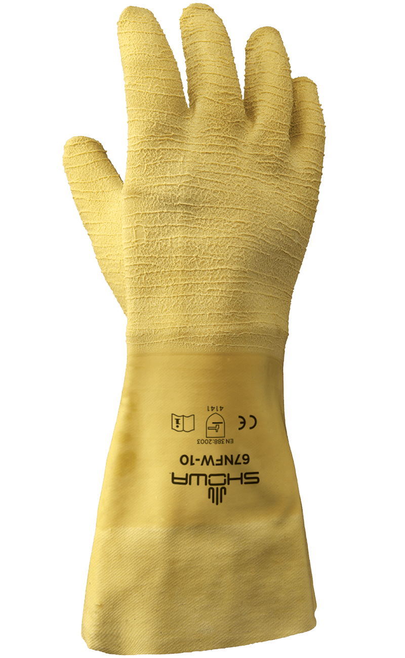昭和®67NFW橡胶涂层14英寸手套