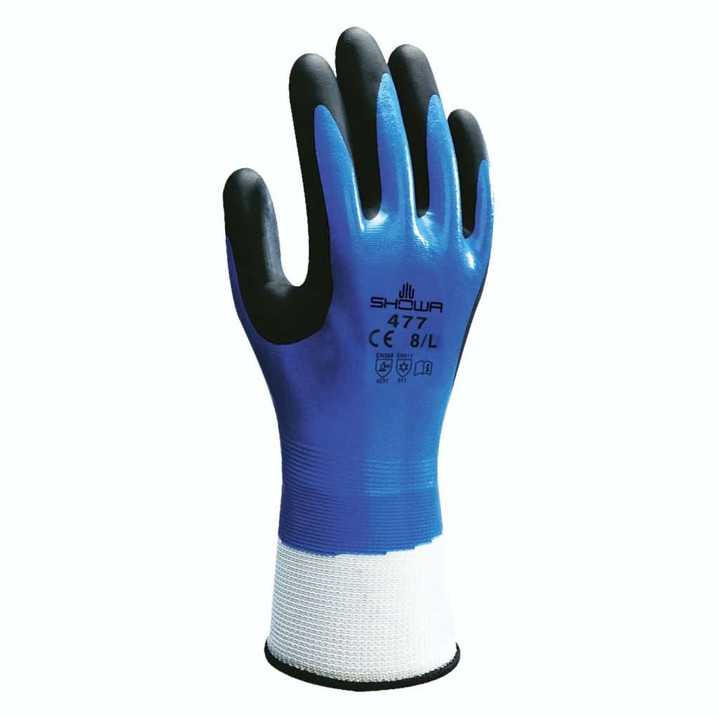 昭和®477绝缘双腈涂层丙烯酸衬里耐化学手套