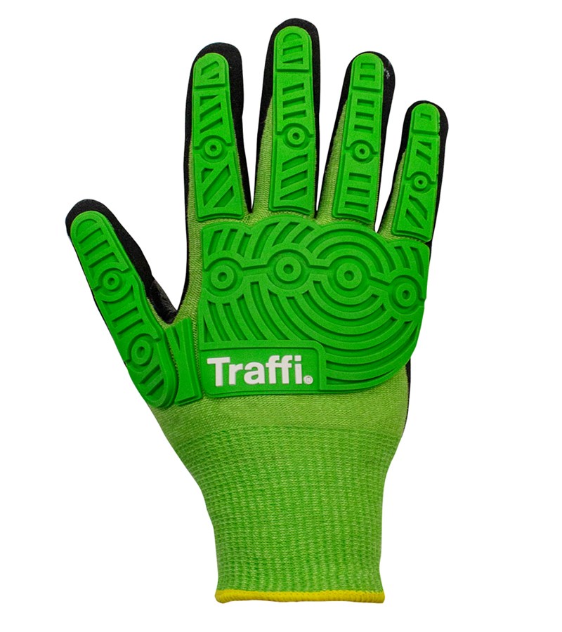 TraffiGlove® TG5545 Water-Resistant Anti Impact Gloves with Sandy Nitrile Plams