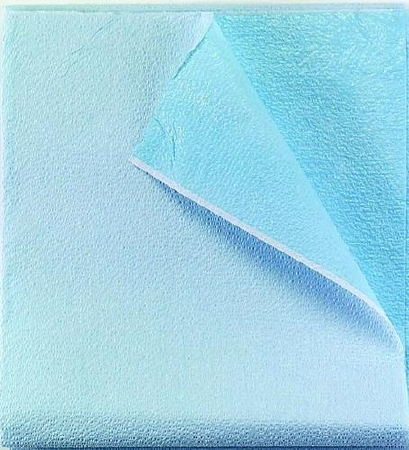 Tidi®Everyday™一次性2层薄巾纸/聚卵石拉伸褶皱单片- 40 ' x 72 '