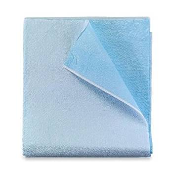 Tidi®蓝色一次性薄巾纸/保利担架悬垂单- 40 ' x 72 '