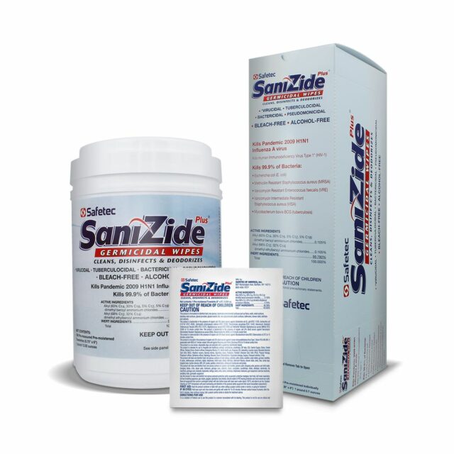 34823 Safetec®SaniZide Plus®消毒表面湿巾在弹出式罐