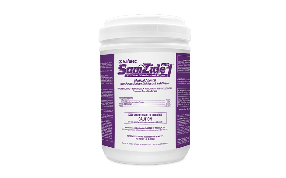 1 # 35923 Safetec SaniZide Pro®消毒湿巾