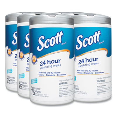 53609年金伯利克拉克斯科特®®24-Hour Sanitizing Wipes