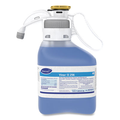 DVO 5019317 Virex®II 256一步，季铵盐消毒剂清洁除臭剂，1.4L尺寸瓶。