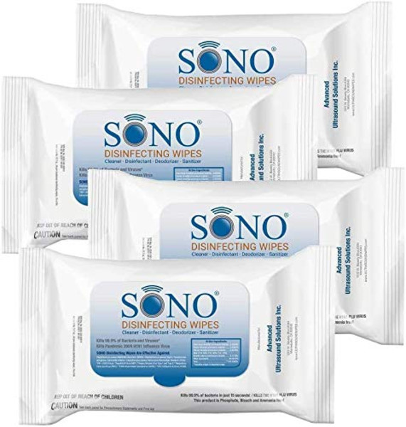 SONO4479 SONO®Healthcare美国制造的消毒表面湿巾，可重复密封80计数包