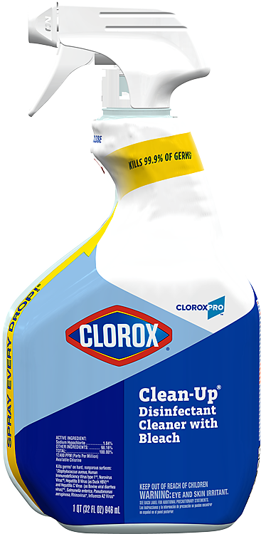 35417 Clorox®cleanup®消毒液清洁剂与漂白剂在32盎司喷雾瓶(带触发器)