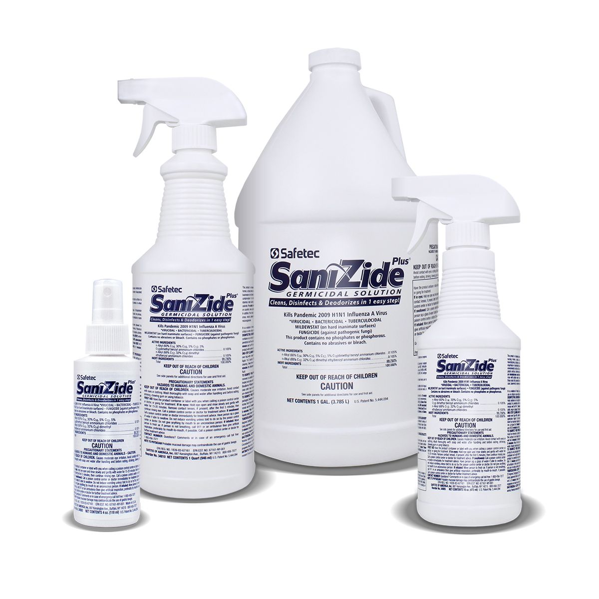 34800 Safetec®SaniZide Plus®消毒喷雾瓶(4盎司喷雾瓶)