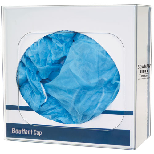 BP-007:鲍曼透明PETG塑料蓬松帽或鞋套分配器