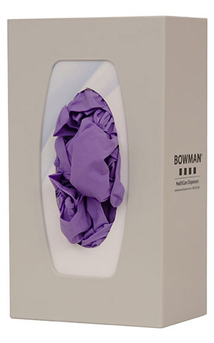 gl100 - 0212:鲍曼®石英米色ABS塑料Glove Single Glove Box Dispenser