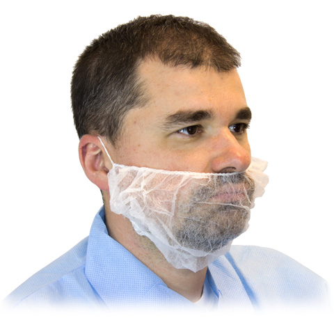 #DBRD-1000一次性白色轻量化聚丙烯胡子罩
