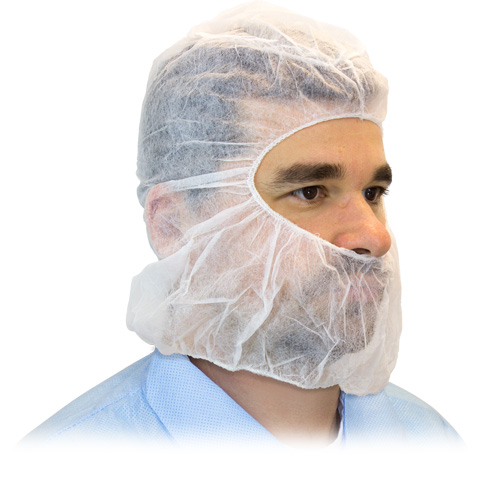 #DHOOD-1000 Safety Zone® Disposable White Anti-Spit Polypropylene Hoods