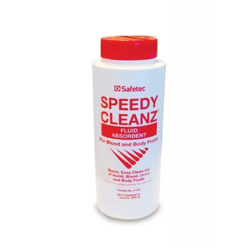 #41100 Safetec®Speedy Cleanz®液体吸收剂在摇床顶部瓶子