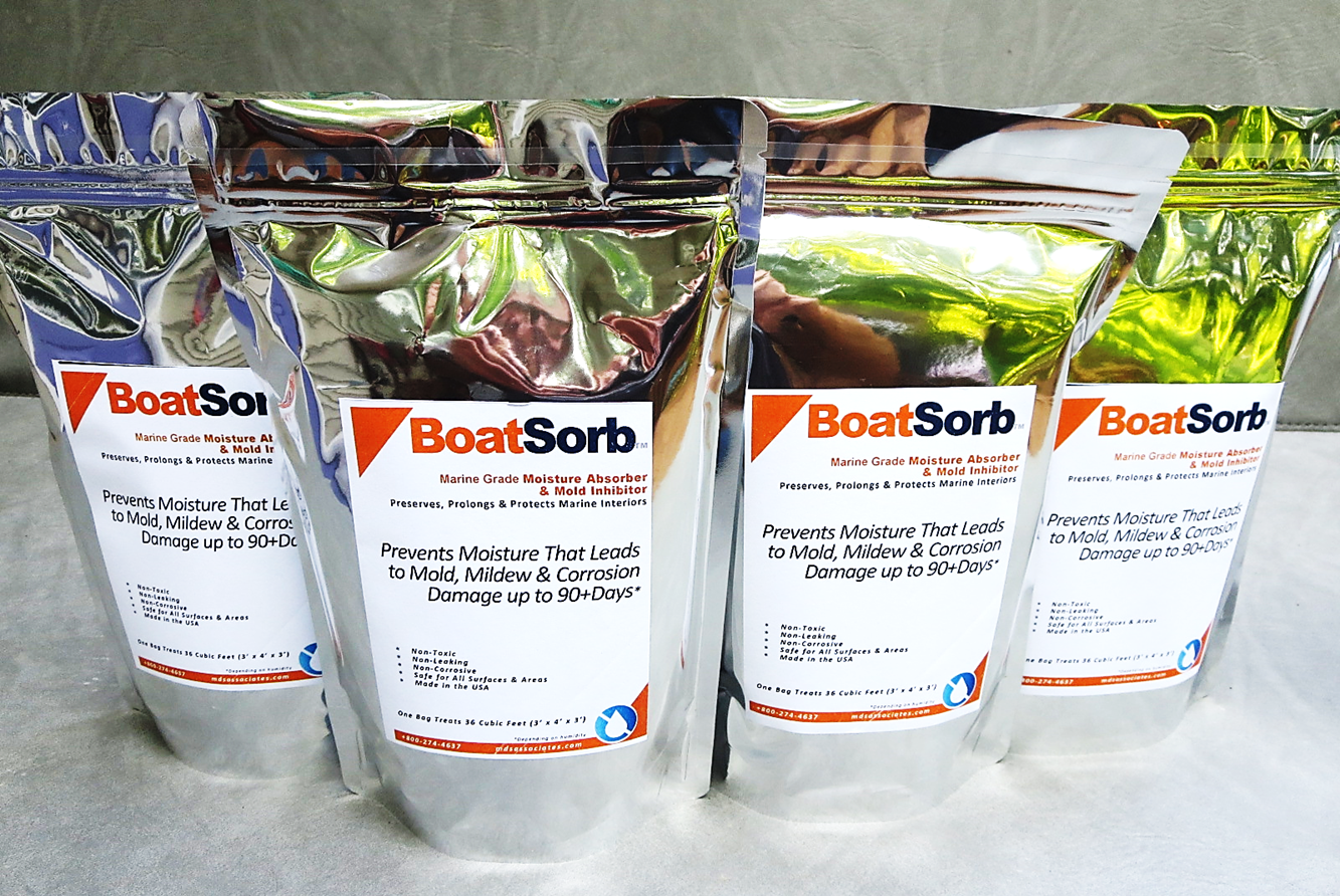 BoatSorb™海洋级吸湿剂和霉菌防锈剂包