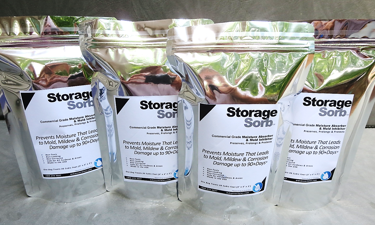 StorageSorb™商业级吸湿剂和霉菌防锈剂包