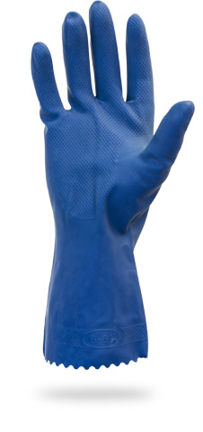 #GRCL-SIZE-1SF Safety Zone®琥珀色无衬里乳胶手套