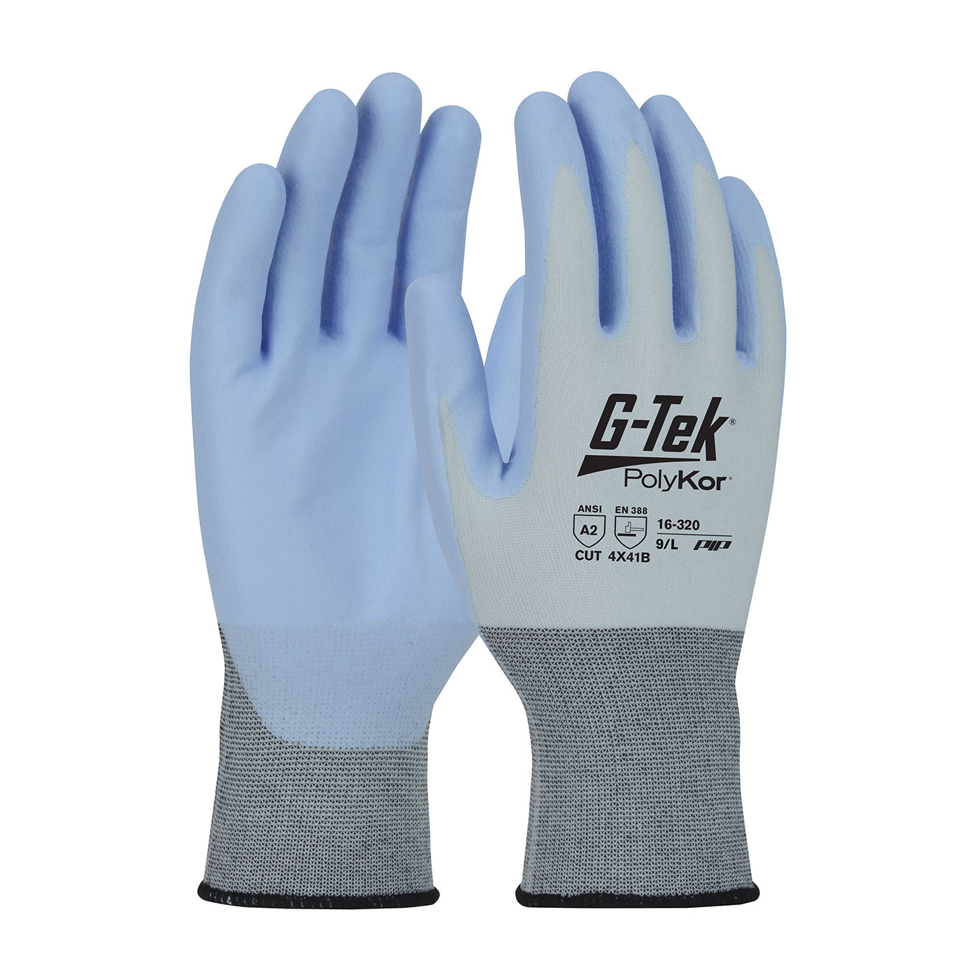 PIP®G-Tek®PolyKor®X7™无缝针织X7™混纺手套，NeoFoam®涂层手掌和手指-触摸屏兼容