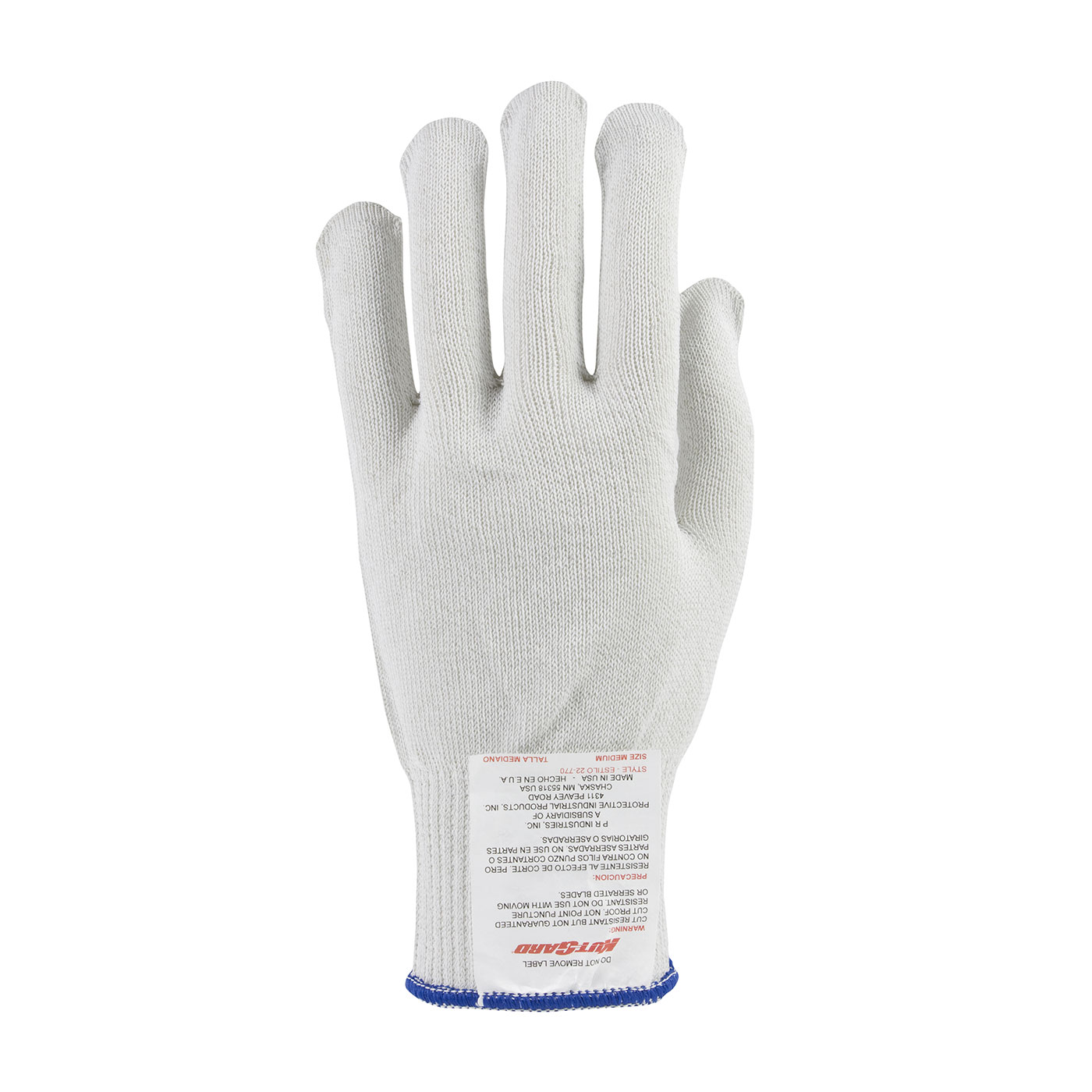 22-770 PIP® Kut-Gard® White Heavy Weight  Dyneema® A6 Cut-Resistant Antimicrobial Gloves