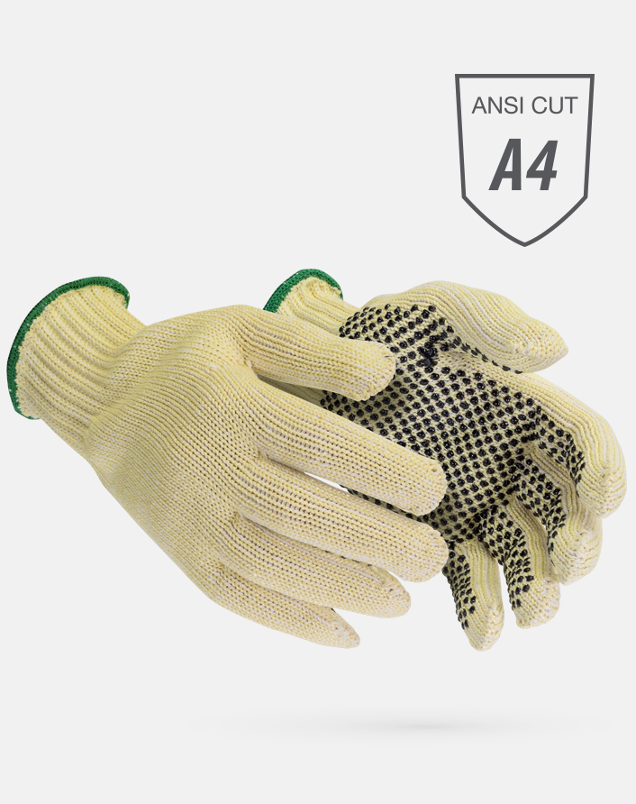 MATA30PL-PD1 Cut-Resistant ATA®针织手套与Grip Dots