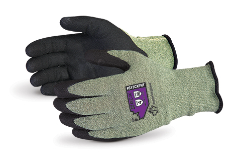 S13CXPNT高级手套®翡翠CX™凯夫拉®复合编织切割和抗穿刺工作手套，带微孔腈棕榈