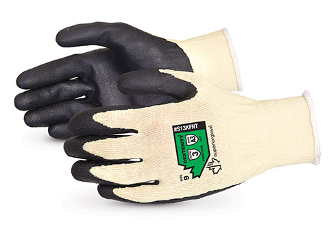 S13KFNT高级手套®灵巧®凯夫拉®/复合纤维编织抗切割工作手套丁腈手掌