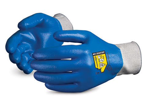 #S13SXFCNT高级手套®高级触摸®13号针织与HPPE和腈涂层