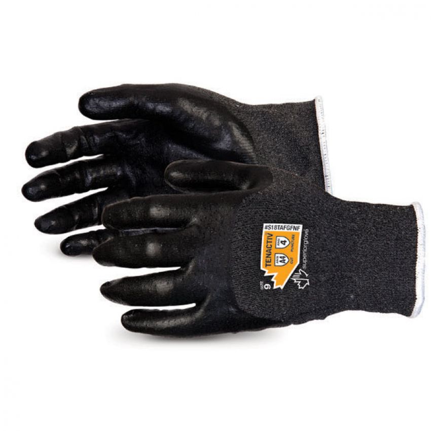 #S18TAFGFNF super Glove®TenActiv™超细18规格复合长丝纤维针织手套3/4泡沫丁腈手掌