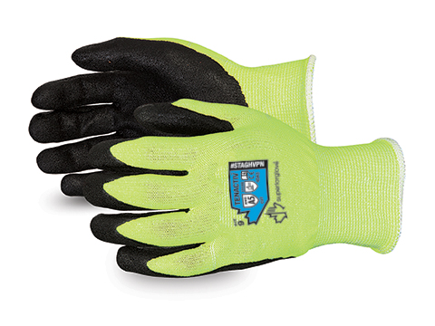 #STAGHVPN - Superior Glove®TenActiv™Hi-Viz 18号复合微孔丁腈握把手套