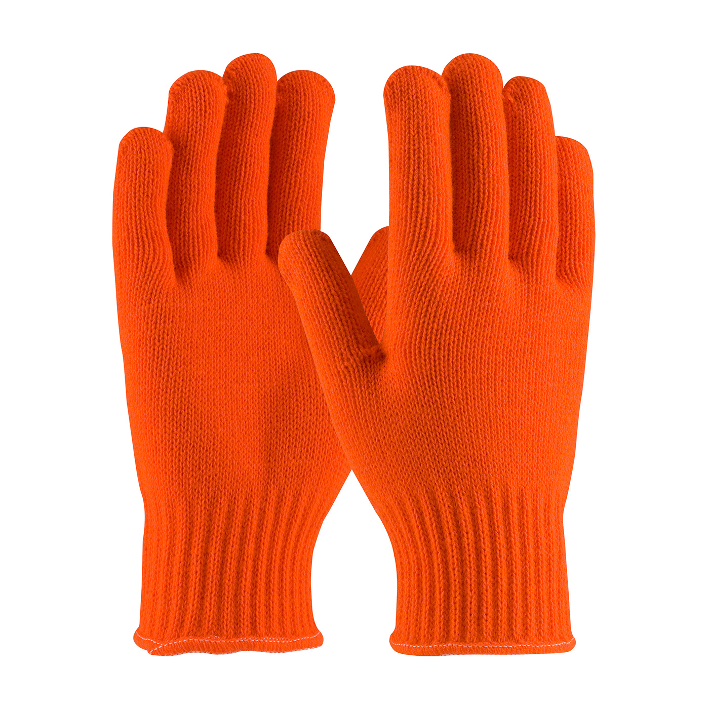 #41-013 PIP®高可见度橙色无缝针织丙烯酸手套