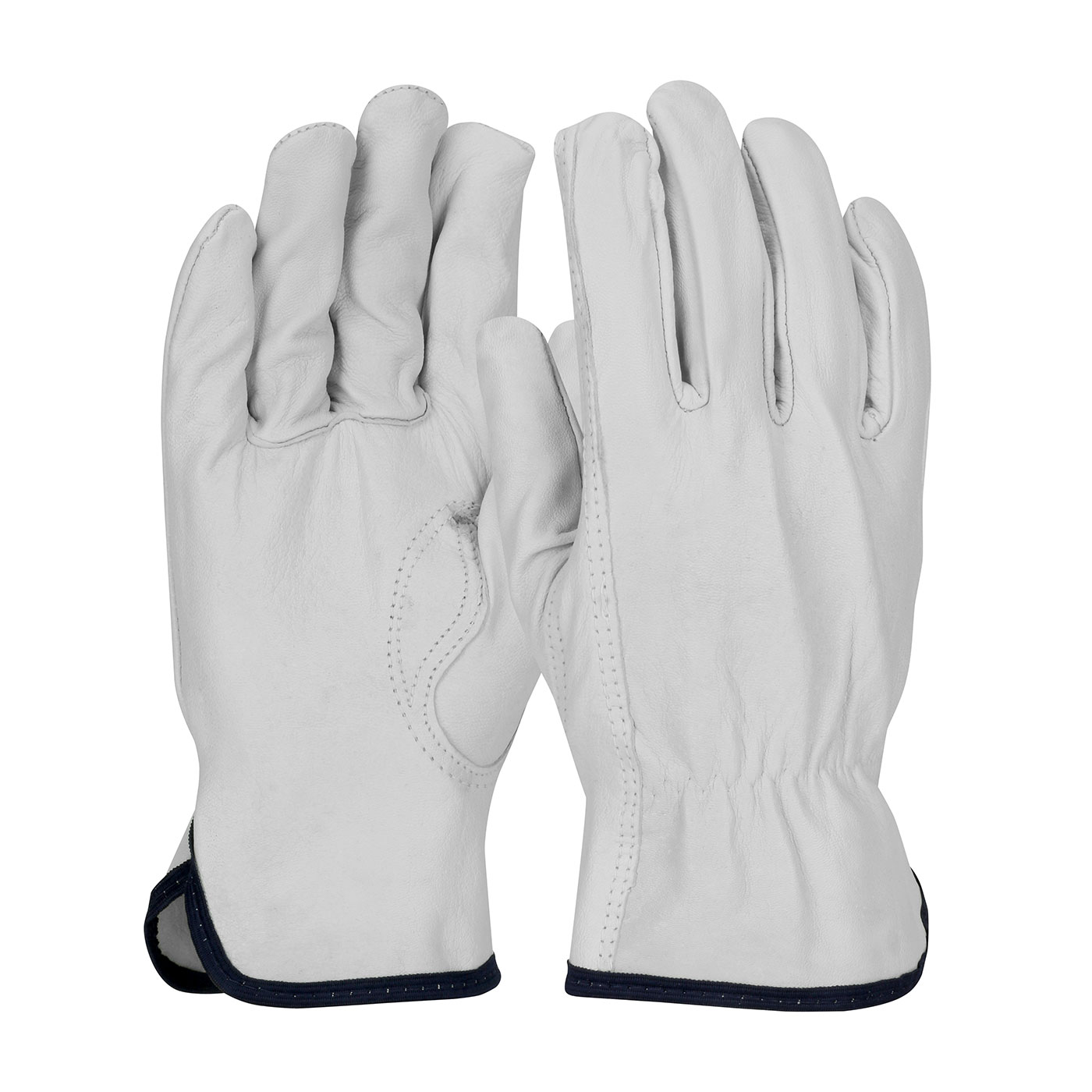 77-3600 PIP®顶级纹理山羊皮驱动手套，白色热衬里和梯形拇指