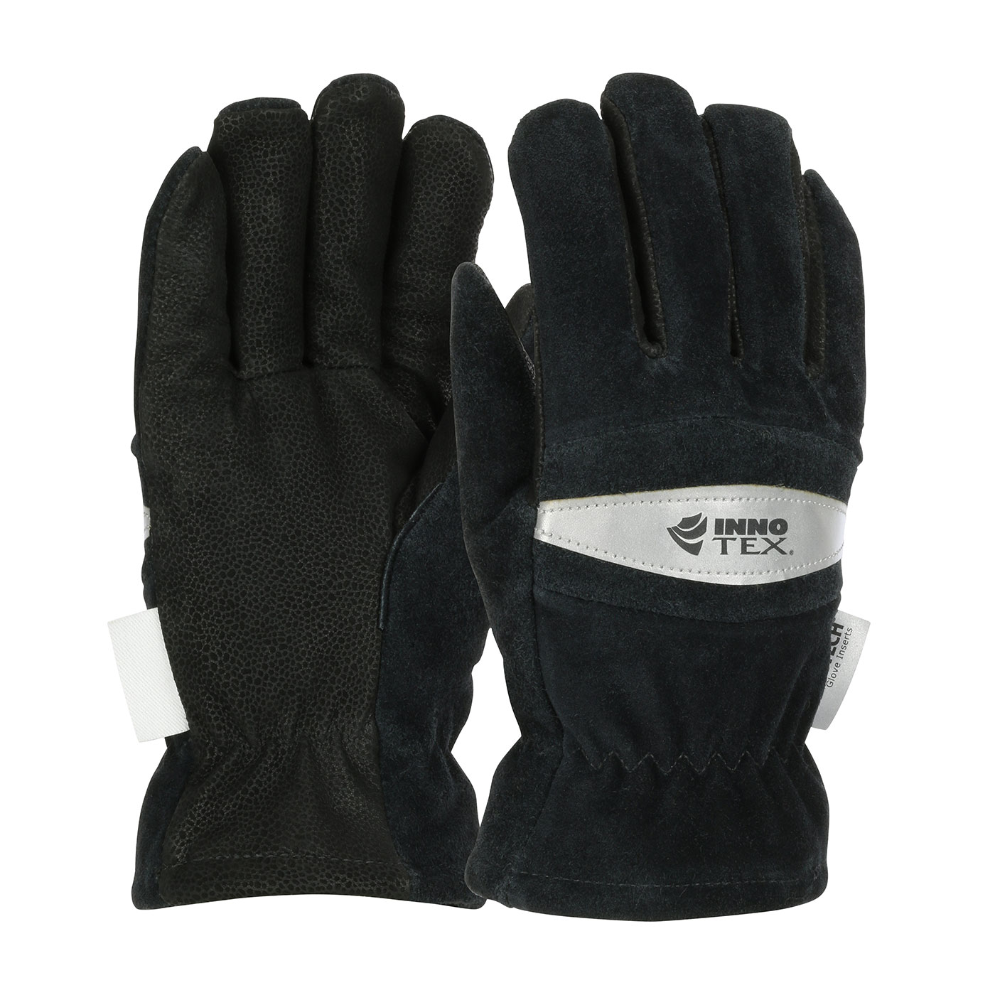 PIP®INNOTEX815™结构消防2D手套，袋鼠皮革手掌，分割牛皮皮革背部和凯夫拉®拼接