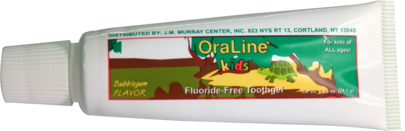 Oraline OraBrite®无氟泡泡糖牙膏0.85盎司