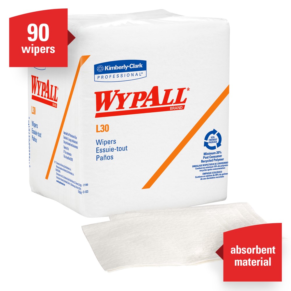 金伯利®专业Wypall®05812 L30一次性通用雨刷，保利包