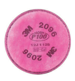 3M™2096 P100酸性气体替代过滤器用于呼吸器