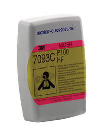 3M™7093-C有害水平氟化氢/有机蒸汽P100替换APR滤筒呼吸器